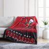 Tampa Bay Buccaneers Red Black Fleece Blanket