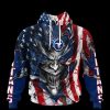 Tennessee Titans Custom Name America Flag Pullover Hoodie