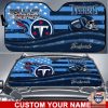 Tennessee Titans Custom Name American Flag Car Sunshade