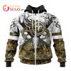 Tennessee Titans Custom Name Number Deer Skull Zip Up Hoodie