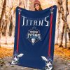 Tennessee Titans Navy Blue Fleece Blanket
