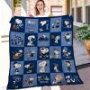 Tennessee Titans Snoopy Blue Quilt Blanket
