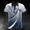 Tennessee Titans White Navy Blue Polo Shirt