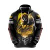 Washington Commanders Black Hades Yellow Fire Pullover Hoodie