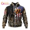 Washington Commanders Custom Name Number Special Camo Zip Up Hoodie