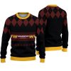 Washington Commanders Diamond Pattern Christmas Sweater
