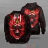 Washington Commanders Red Skull Fire Unisex Zip Up Hoodie