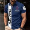 Montreal Alouettes Custom Name Sporty Style Zipper Polo Shirt