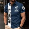 Toronto Argonauts Custom Name Sporty Style Zipper Polo Shirt