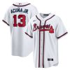 Atlanta Braves Ronald Acuna Jr. Nike White Home Replica Jersey