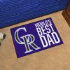Colorado Rockies World’s Best Dad Rubber Doormat