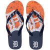 Detroit Tigers Big Logo Flip Flops