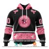 Houston Astros Custom Name Number Pink Breast Cancer Pullover Hoodie