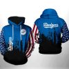 Los Angeles Dodgers American Flag Pullover Hoodie