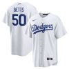 Los Angeles Dodgers Mookie Betts Nike White Home MLB Replica Jersey