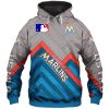 Miami Marlins O Neck Pullover Hoodie