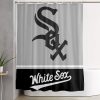 Chicago White Sox Grey Black Shower Curtain