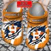 Houston Astros Ripped Claw Custom Name Crocs