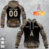 Los Angeles Angels Custom Name Number Hunting Camouflage Pullover Hoodie