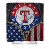 Texas Rangers Style Shower Curtain