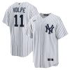 New York Yankees Anthony Volpe Nike White Home MLB Replica Jersey