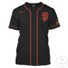 San Francisco Giants Custom Name Number Black T-Shirt