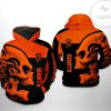 San Francisco Giants Skull Orange Pullover Hoodie