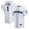 Seattle Mariners Kyle Lewis Nike White Home MLB Replica Jersey
