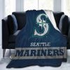 Seattle Mariners Logo Fleece Blanket