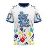 St. Louis Cardinals Custom Name Number Autism Awareness T-Shirt