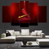 St. Louis Cardinals Red 5 Panel Canvas V2