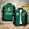 Saskatchewan Roughriders Custom Name New Style Puffer Jacket