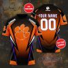 Clemson Tigers Custom Name Number Black T-Shirt