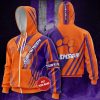 Clemson Tigers Custom Name Orange Purple Zip Up Hoodie