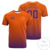 Clemson Tigers Custom Text Number Orange T-Shirt