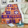 Clemson Tigers Fleece Blanket V6