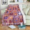 Clemson Tigers Fleece Blanket V7