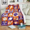 Clemson Tigers Fleece Blanket V9