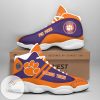 Clemson Tigers Purple Orange Air Jordan 13 Shoes