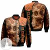 Clemson Tigers Skull Black Orange Bomber Jacket
