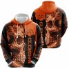 Clemson Tigers Skull Pullover Hoodie