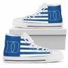 Duke Blue Devils White High Top Shoes