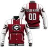 Georgia Bulldogs Custom Name Number Logo Baseball Jacket