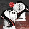 Georgia Bulldogs Custom Name White Black Polo Shirt