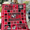 Georgia Bulldogs Fleece Blanket V5