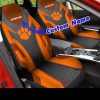 Clemson Tigers Custom Name Orange Car Seat Covers