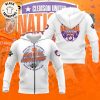 Clemson Tigers National Champions 2023 White Zip Up Hoodie