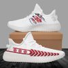 Houston Cougars White Red Yeezy Boost Sneakers V1