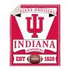 Indiana Hoosiers Crimson White Est 1820 Fleece Blanket