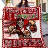 Indiana Hoosiers Mascot Crimson Quilt Blanket